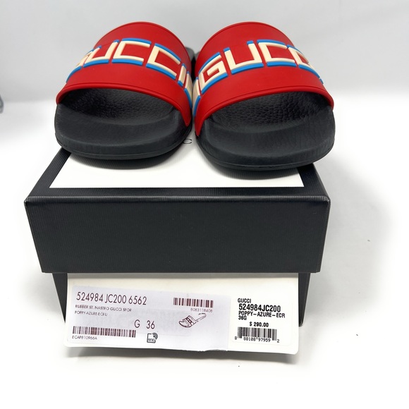 Gucci Rubber Slides size 36 Authentic - Picture 2 of 14